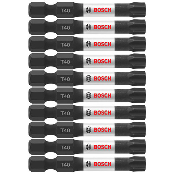 Bosch ITT402B 10 pc. Impact Tough 2 In. Torx #40 Power Bits (Bulk Pack)