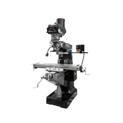 Jet Elite 894115 ETM-949 Mill, 2-Axis ACU-RITE 203 DRO/X, Y, Z-Axis JET Powerfeed