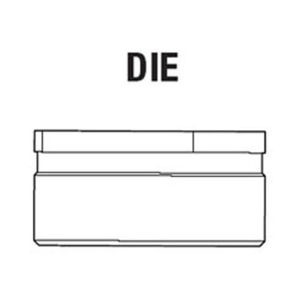 Greenlee 124AV 3/4" Conduit Size Slug-Buster Knockout Punch Die