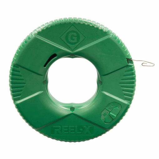 Greenlee Reel-X Fish Tape, 240', steel bulk pack