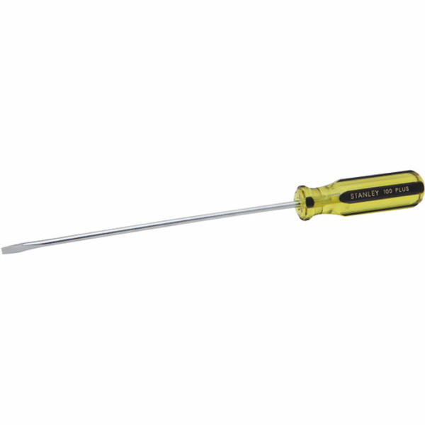 Stanley 66-188 100 PlusCabinet Slotted Tip Screwdriver 3/16" X 8"