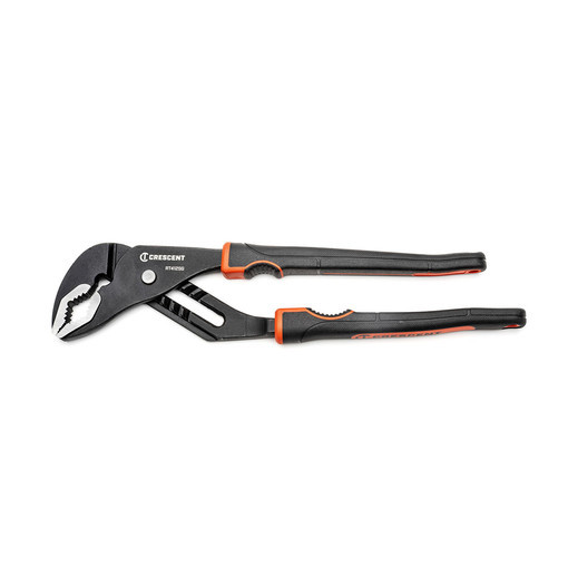 Crescent RT412SGVN 12" Grip Zone Tongue & Groove Plier, V-Jaw, Black Oxide