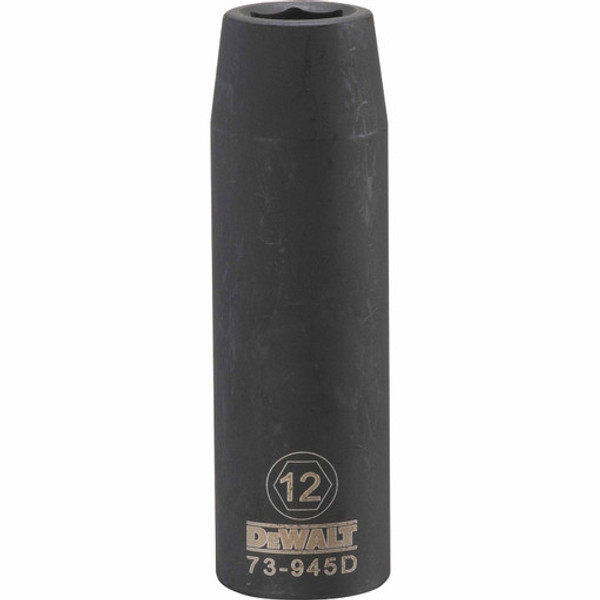 Dewalt DWMT73945OSP Mechanics 6 Point 1/2" Drive Deep Impact Socket 12 MM