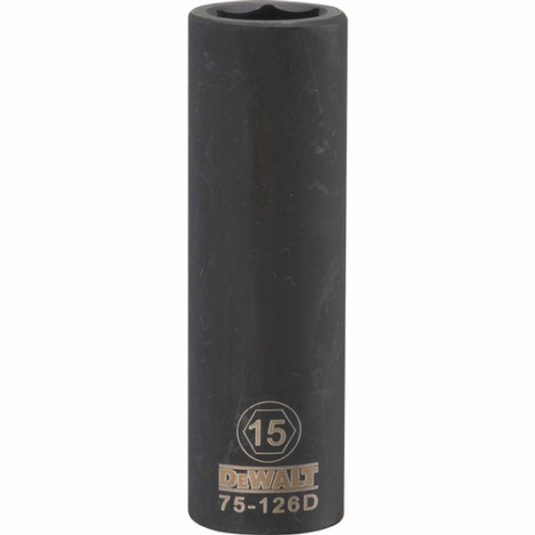 Dewalt DWMT75126OSP Mechanics 6 Point 1/2" Drive Deep Impact Socket 15 MM