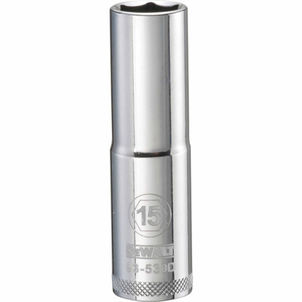 Dewalt DWMT93530OSP Mechanics 6 Point 1/2" Drive Deep Socket 15 MM