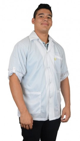 DESCO 74332 Statshield Smock, medium, white