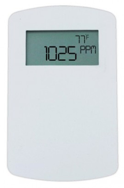 Dwyer CDT-2N44-LCD Wall Mount Carbon Dioxide/Temperature Transmitter with LCD, 2000 ppm, 32 to 122°F