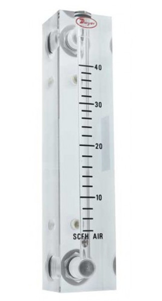 Dwyer VFB-84-SS Flow Meter, 4" Scale, 6-40 GPH Water, SS Wetted