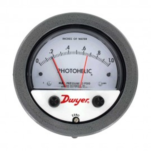 Dwyer A3202 Photohelic Pressure Switch/Gauge (0-2 psi)