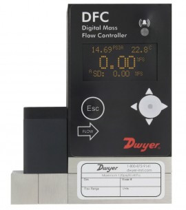 Dwyer DFC-37010-V-ALA2 Digital Flow Controller, 0 to 1000 ml/min