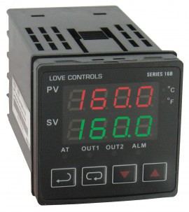 Dwyer 16B-53-LV Temperature/Process Controller, 1⁄16 DIN, 24 V DC