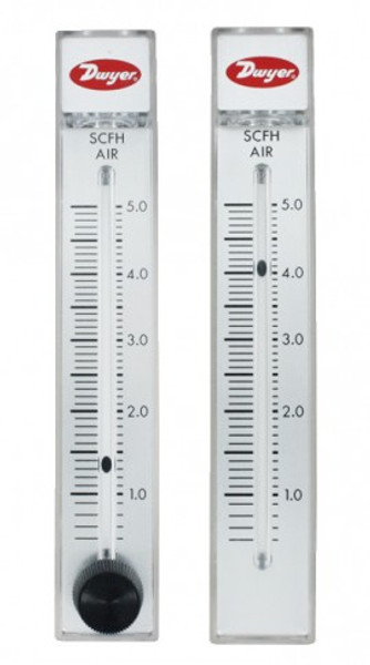 Dwyer RMC-104-SSV Flow Meter, 10" Scale, 40-400 SCFH Air, SS Valve