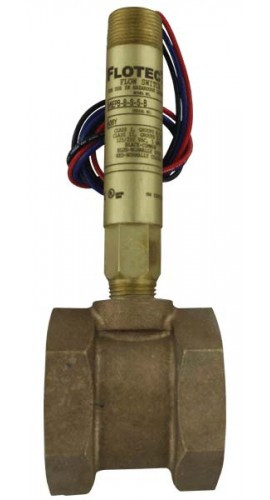 Dwyer V6EPB-B-S-5-B Flow Switch, Flotect, SPDT, 1-1/ 2", Brass, CSA