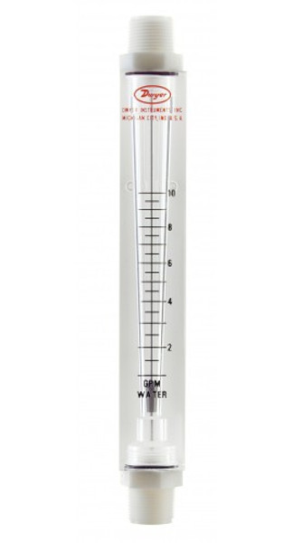Dwyer VFCII-121 Flow Meter, 5" Scale, 4-25 SCFM Air