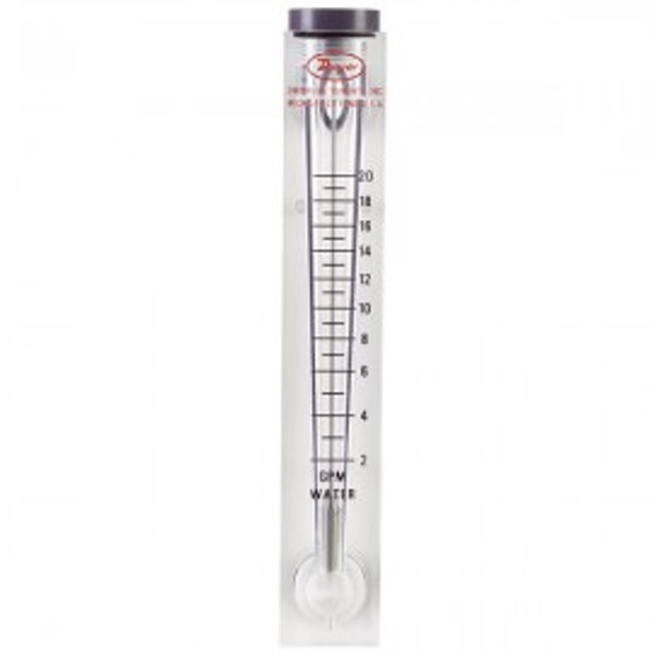 Dwyer VFC-141 Flow Meter, 5" Scale, 0.5-5 GPM Water