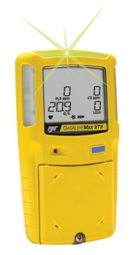 Honeywell BW Max XT II Multi-Gas Detector, %LEL/O2, yellow