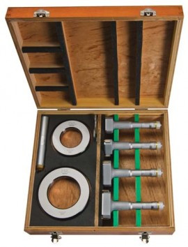 Mitutoyo 368-914 Holtest Micrometer Set, 3-point, 2 to 3 mm