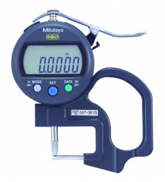 Mitutoyo 547-361A 547 Series Tube Thickness Gauge, 0 to 0.47"