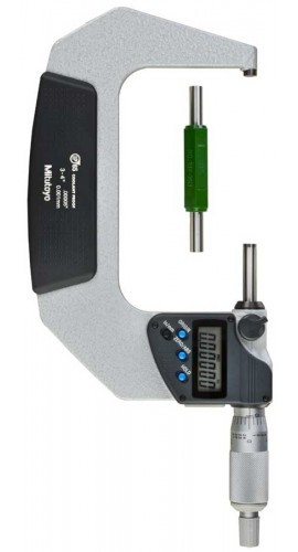 Mitutoyo 293-333-30 Coolant Proof Micrometer, 3-4"/76.2-101.6mm, with Ratchet Stop