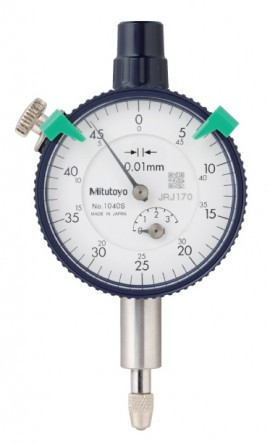 Mitutoyo 1040A Series 1 Compact Small Diameter Dial Indicator, 3.5 mm, Metric