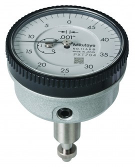 Mitutoyo 1168A Series 1 Back-Plunger Dial Indicator, 0.2", SAE