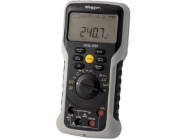 Megger 1008-221 AVO835 Digital True RMS Multimeter, 1,000VAC, 0.1mA to 10A