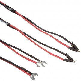 Megger 242005-7 Duplex Test Leads; 0.5" Kelvin Clips; Silver plated"