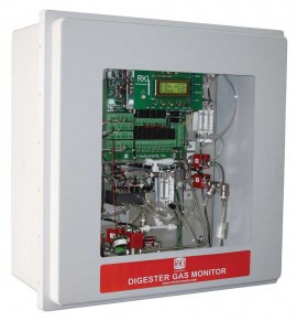 RKI 72-2120-301 Digester Gas Monitor, 100% volume CH4/25% volume O2/1,000 ppm H2S