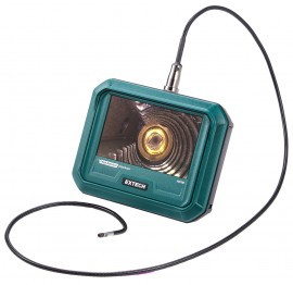 Extech HDV720 High-Performance Videoscope Kit with dual HD camera probe, 1280 x 720, Ø4.9 mm