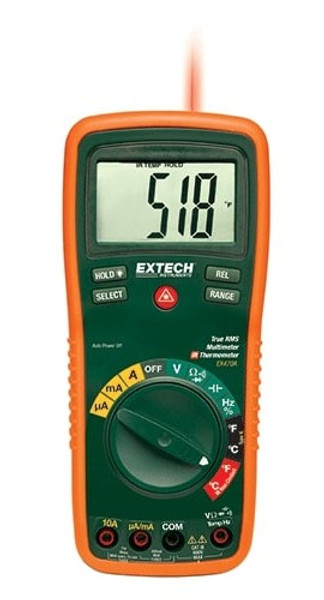 Extech EX470A True RMS Professional MultiMeter with InfraRed thermometer