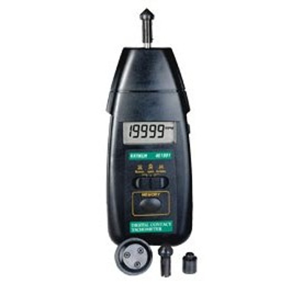 Extech 461891 High Precision Contact Tachometer, 20,000rpm