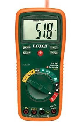 Extech EX470A-NIST True RMS Multimeter with IR thermometer, includes Traceable Calibration Certificate