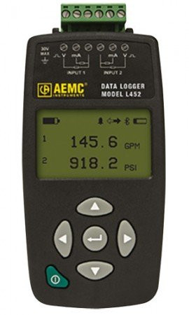 AEMC L452 DC Current/Voltage Data Logger, 100mV/1V/10V DC