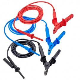 AEMC 2151.36 Integral Leads and Clips for the 6550 and 6555, Colour Coded, Set of 3