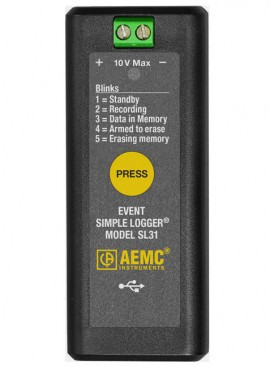 AEMC SL31 Simple Logger Data Logger, 0 to 5 VDC, Event
