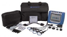 Dranetz HDPQ-P-VAMFLEX3PKG Visa Plus Power Quality Analyzer with four flex probes, 3/30/300 A
