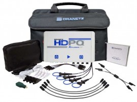 Dranetz HDPQ-SPXAMFLEX3PKG Xplorer SP Power Quality Analyzer Package with 4 mini flexible current transformers, 3/30/300 A