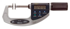 Mitutoyo 369-421-20 Digital Disk Micrometer QuickMike, 1 to 1.2", inch/metric