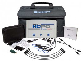 Dranetz HDPQ-SPX4AMFLEX3PKG Xplorer SP Power Quality Analyzer Package with four mini flexible current transformers, 3/30/300 A