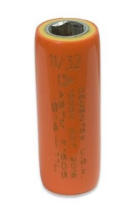 Cementex IS14-11L Square Drive Deep Wall Socket, 11/32"