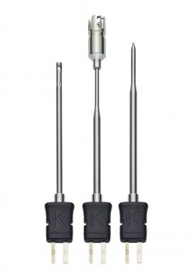 Testo 0602 5093 Temperature Probe Kit with air probe, immersion/penetration probe, and surface probe, TC type K