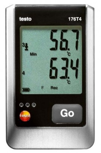 Testo 176 T4 4-Channel Temperature Data Logger with 4 external TC