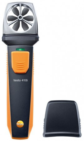 Testo 410i Vane Anemometer with Bluetooth, 78.7 to 5906 fpm, -4 to 140°F