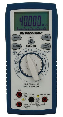 B&K Precision 2712 True RMS AC/DC Tool Kit Digital Multimeter