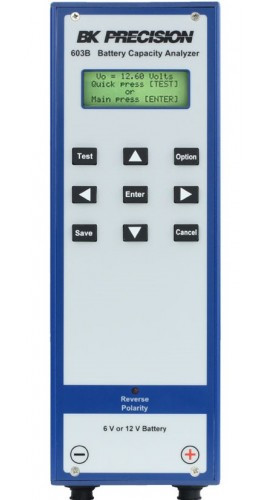 B&K Precision 603B Battery Capacity Analyzer with record storage, 6V and 12V