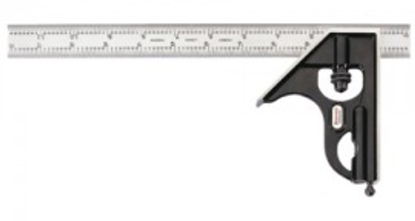 Starrett C33H-12-4R 12" Combination Square with square head, imperial
