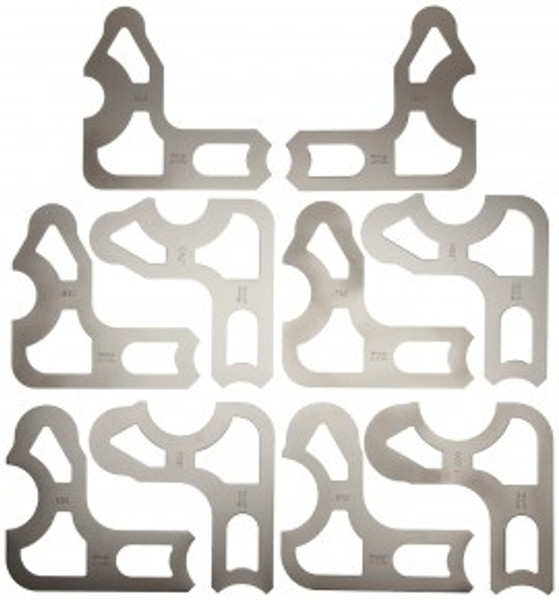 Mitutoyo 186-907 Radius Gauge Set, .550 To 1"