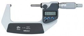 Mitutoyo 395-373-30 Series 395 Spherical Face Digital Micrometer, 2 to 3", SAE