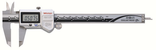 Mitutoyo 500-754-10* Digimatic Caliper, 0-6", Ip67, 0005" 0/01 Mm No Spc