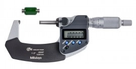 Mitutoyo 395-352-30 Series 395 Spherical Face Digital Micrometer, 1 to 2"